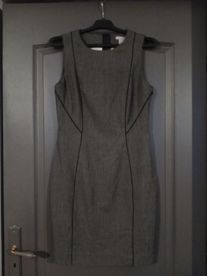 Robe mi-longue SM noir & blanc 40/L - H&M