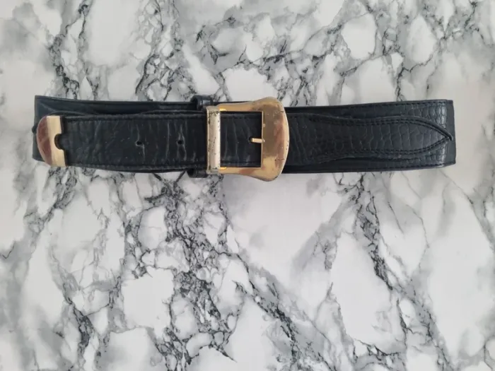 Ceinture noir vintage - photo numéro 12