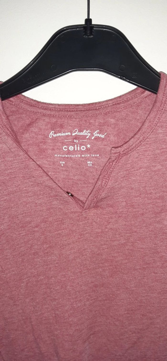 T-shirt rouge manches longues - photo numéro 2