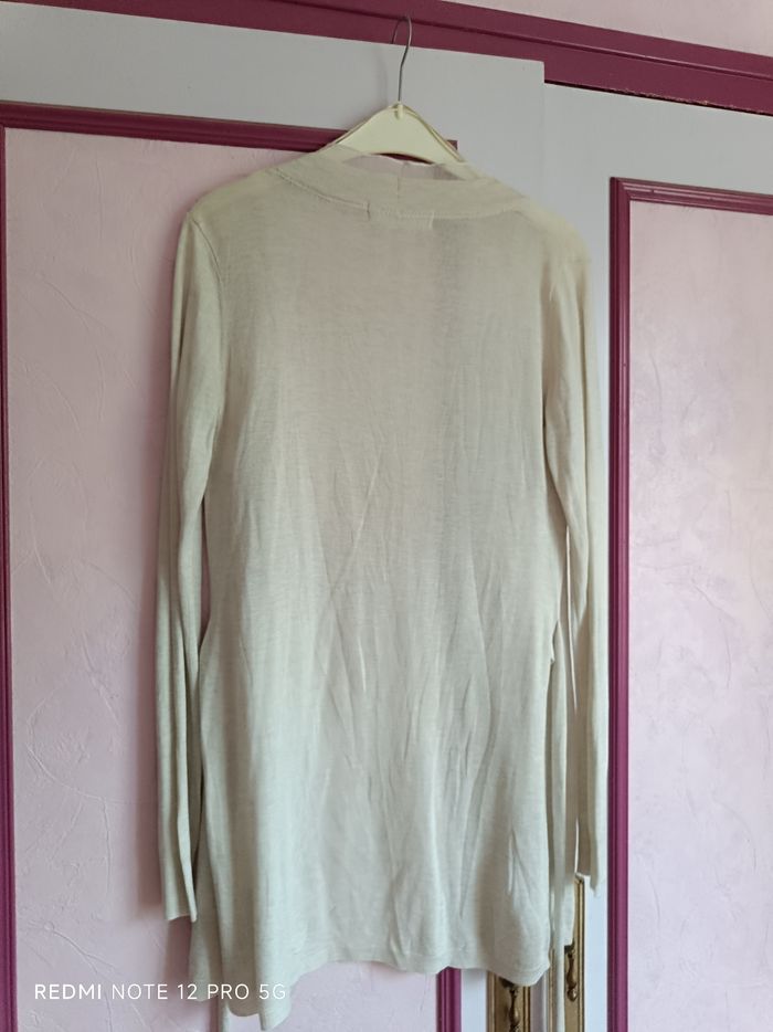Gilet écru long Zara T.M (38) - photo numéro 8