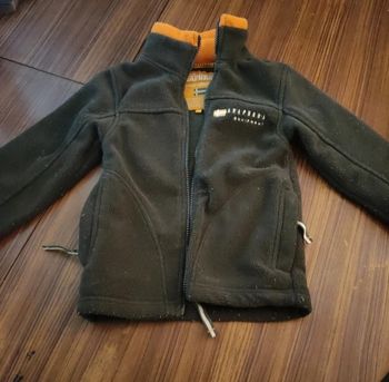 Polaire marron et orange  garçon 4 ans