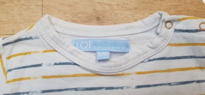 T-shirt manches longues ligné avec inscription - photo numéro 2