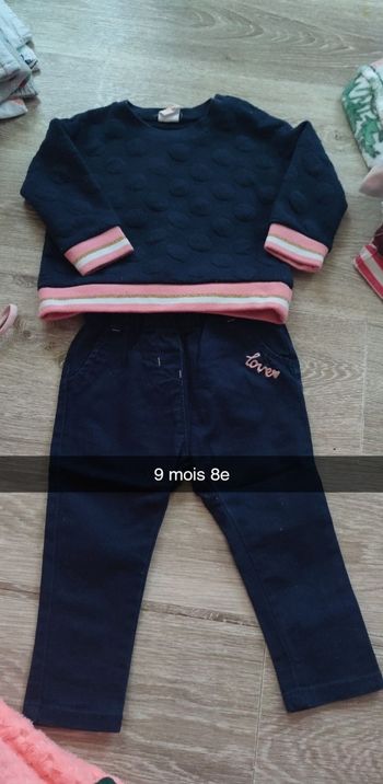 Vend des vêtements fille 9 mois