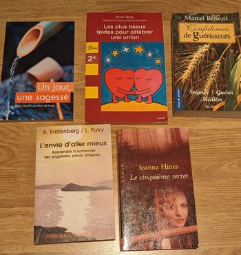 Lot de 5 livres méditation aller mieux bien-être