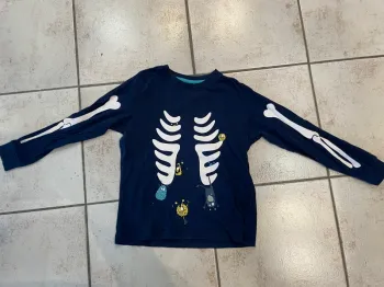 Haut pyjama squelette phosphorescent Lupilu 110/116 cm