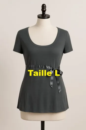 Tee shirt manche longue gris Naf Naf Taille L