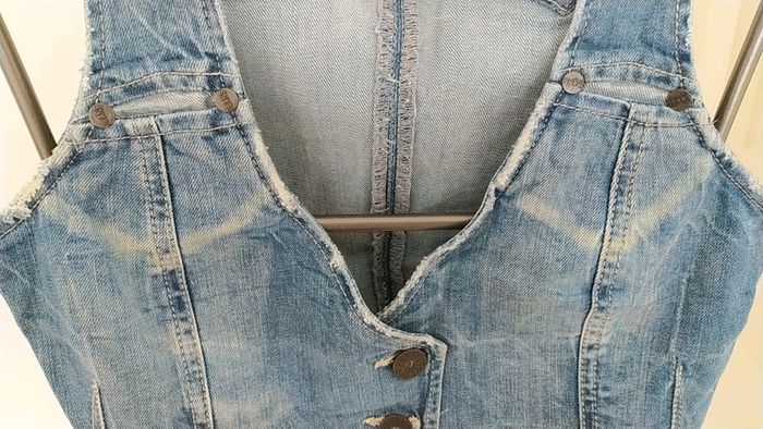 Bustier veste jeans décolleté pimkie S - photo numéro 3