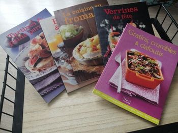 Lot de 5 livres de cuisine