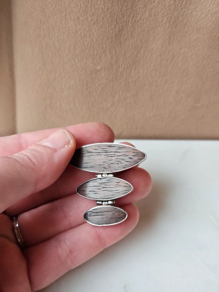 🔅 pendentif argent et bois - photo numéro 3