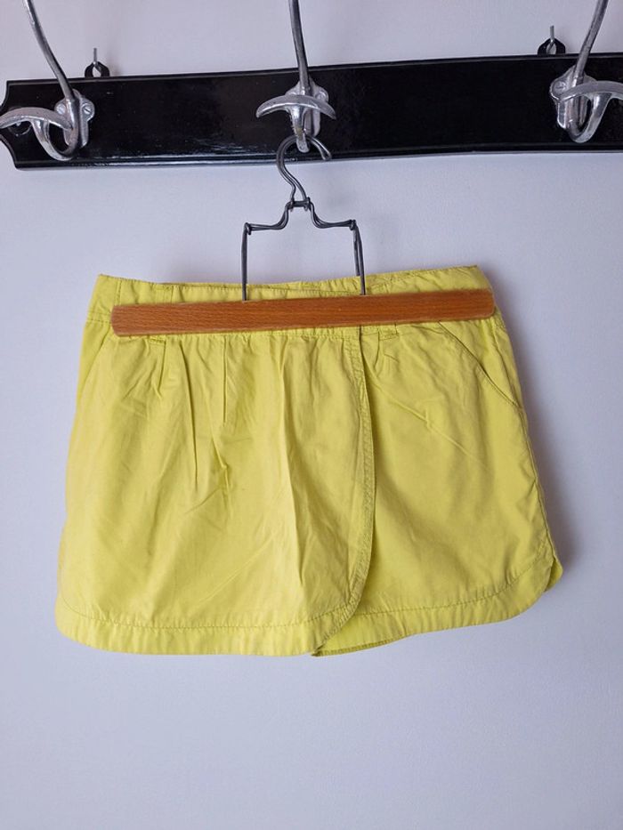 Jupe short jaune fille 10 ans