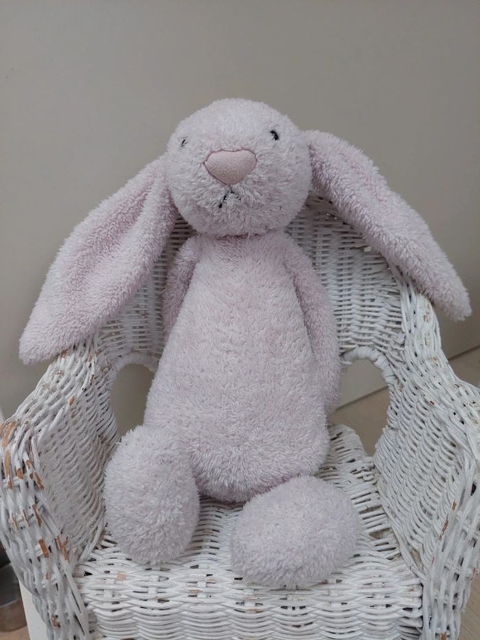 Jellycat - lapin bashful hochet rose