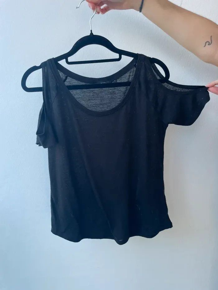 T shirt épaule dénudée new look - photo numéro 2