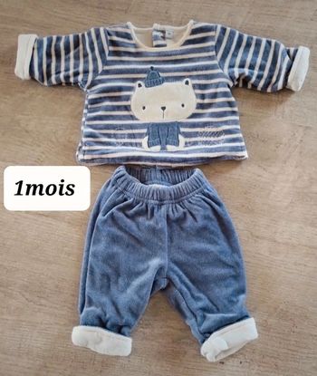 Pyjama 2 pièces bébé 1mois