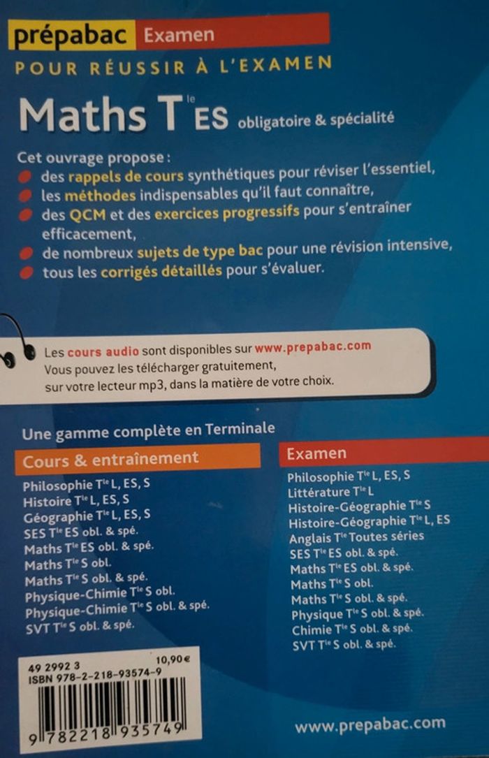 🟣 Prépabac Maths pour bac ES🟣 - photo numéro 3