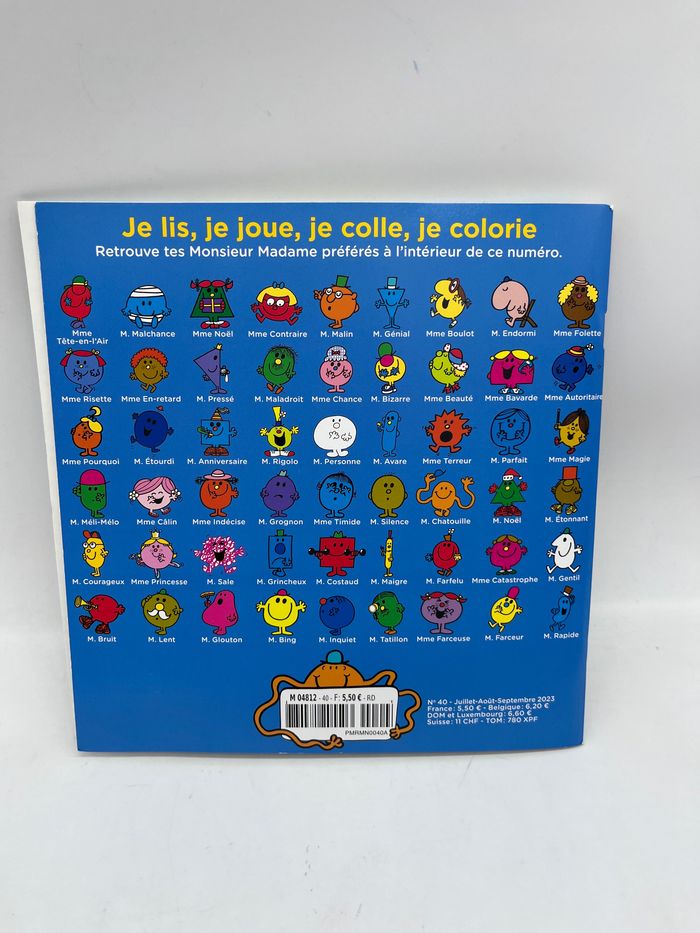 Livre d’activité  Magazine Le journal des Monsieur Madame Les vacances de Madame Catastrophe Neuf avec stickers - photo numéro 6