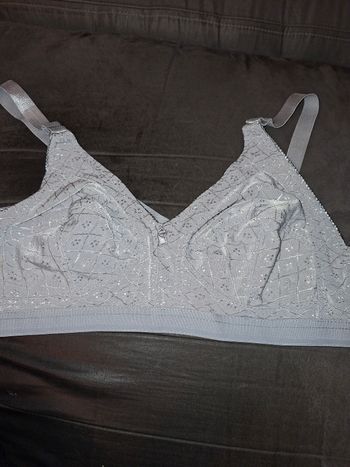 Soutien-gorge ANDLINA Gris Perle – Motif Losanges – Taille 110E (FR)