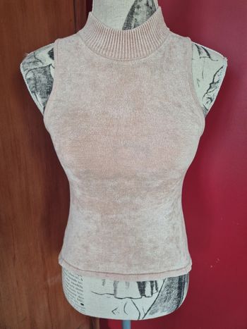 Haut dos nu beige Bershka