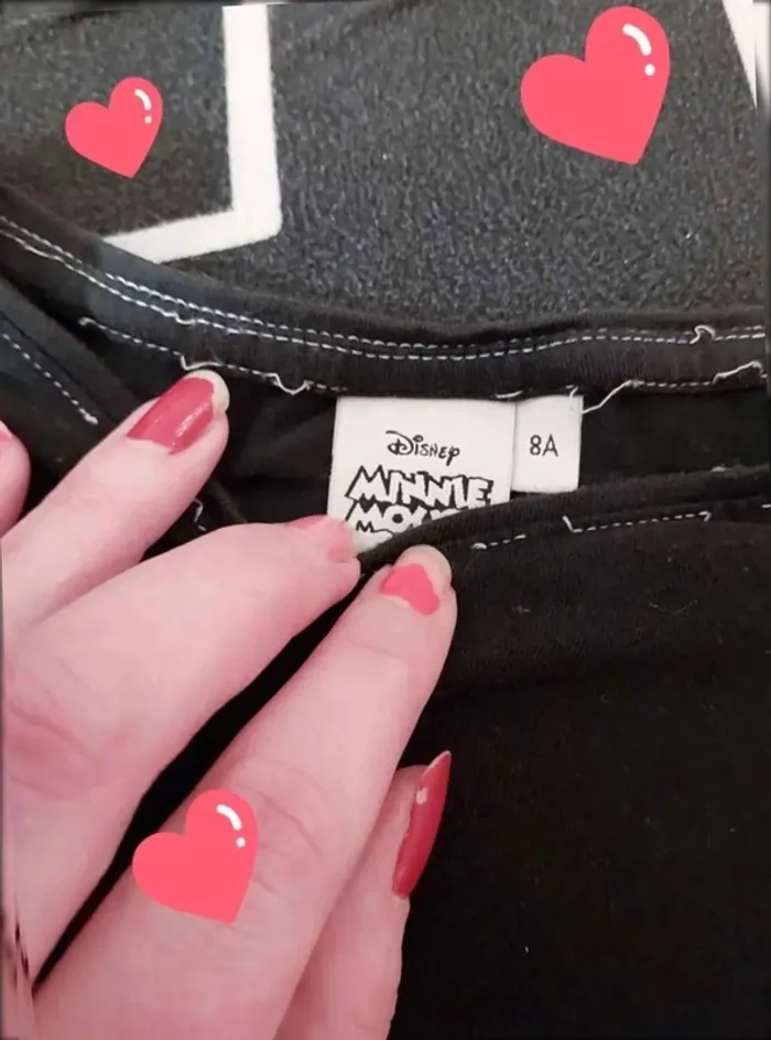Tee shirt  Disney  Minnie  T8ans - photo numéro 3