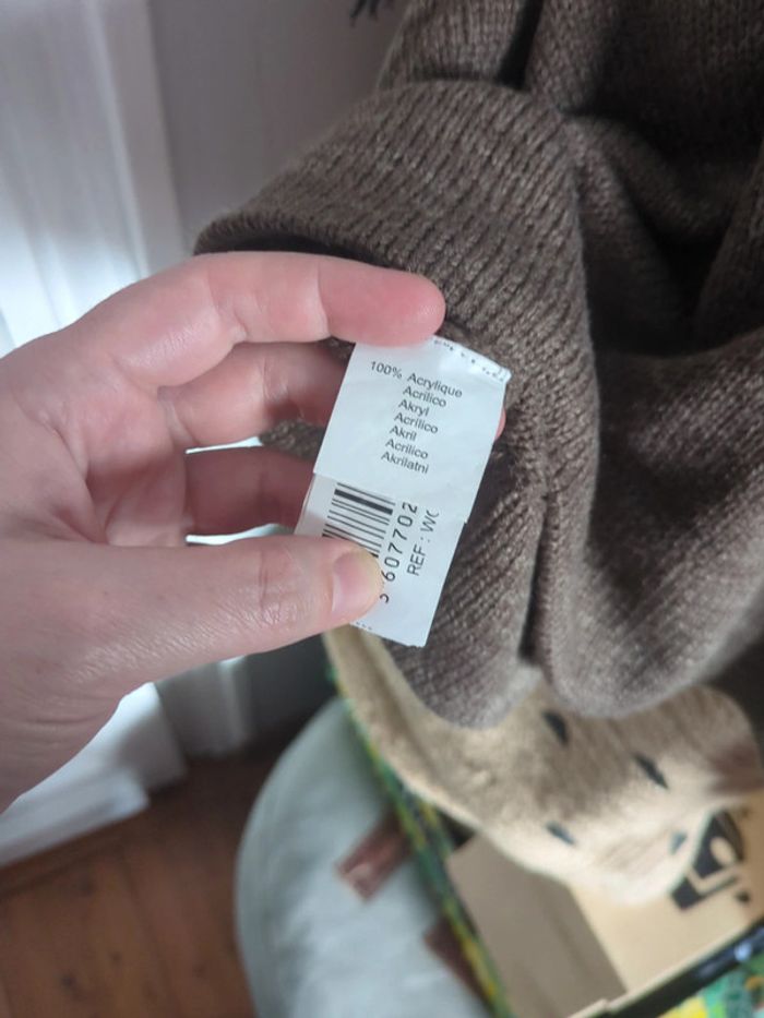 Poncho marron 38/40 neuf - photo numéro 5