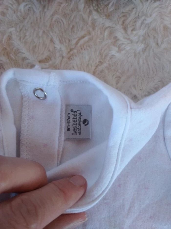 Tee shirt manches courtes Fille 6 mois Les bébés sont comme ça 100% coton - photo numéro 6