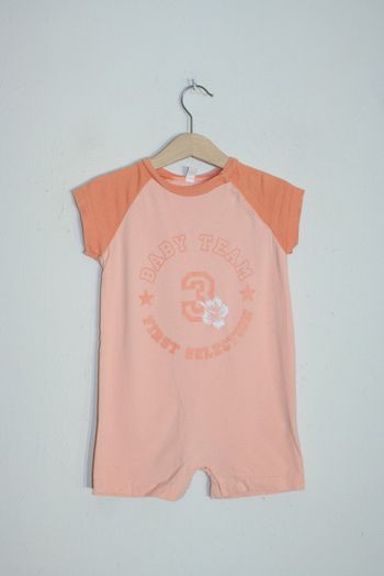 Barboteuse orange clair 18m