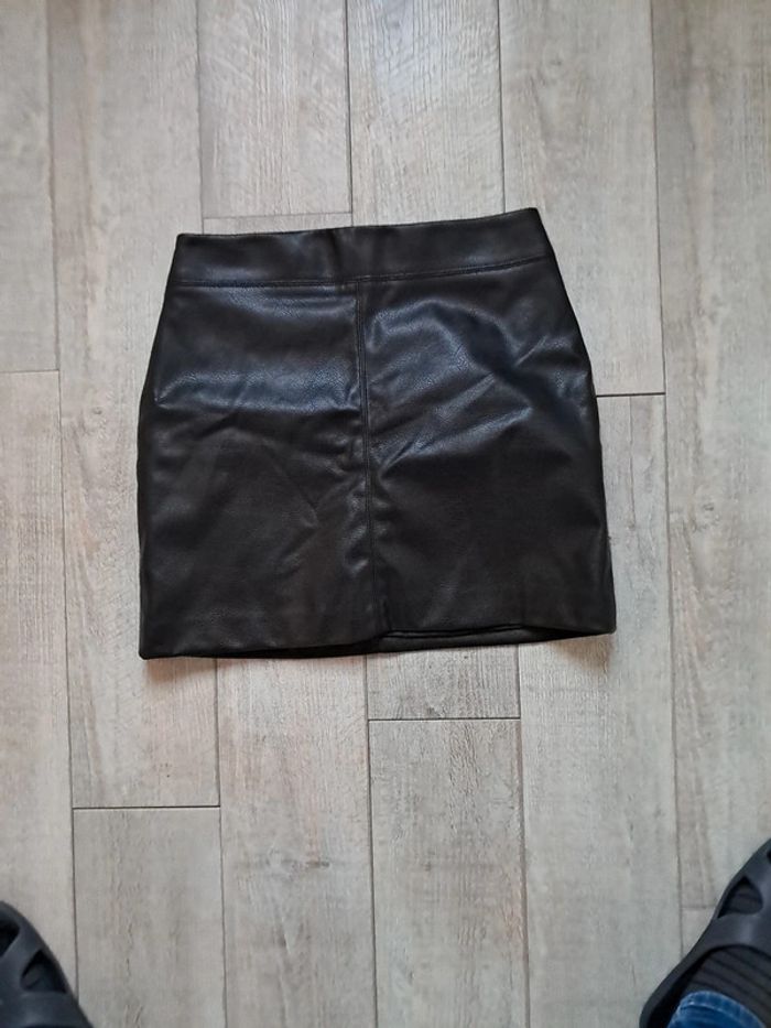 Mini jupe effet cuir