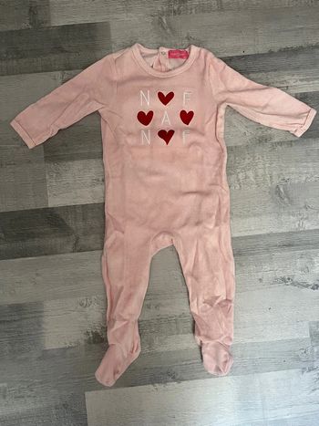Pyjama Nafnaf rose bébé fille 18 mois