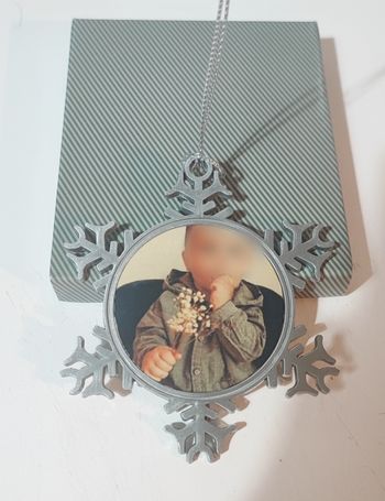 Ornement de noël  avec photo
