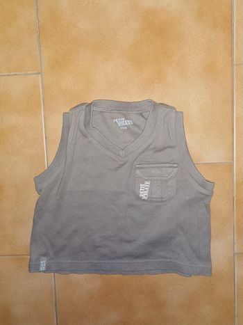 Pull col v sans manches 12mois