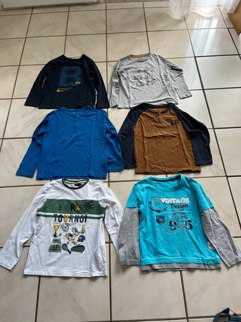Lot de 6 hauts garçon 8 ans