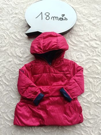 Blouson doudoune avec capuche Fille 18 mois Obaïbi