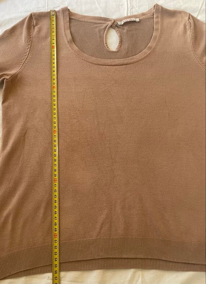 Pull »Camaïeu »beige - photo numéro 5