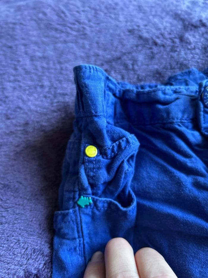 Bermuda garcon en lin bleu Sergent major taille 4 ans - photo numéro 4