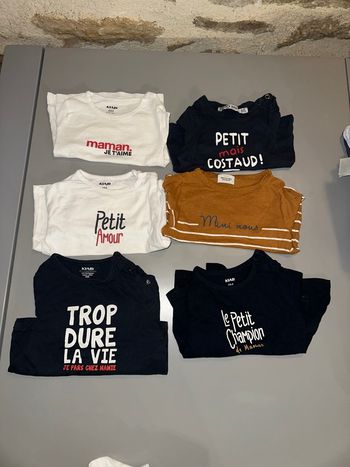 Lot de t-shirts manches longues 
