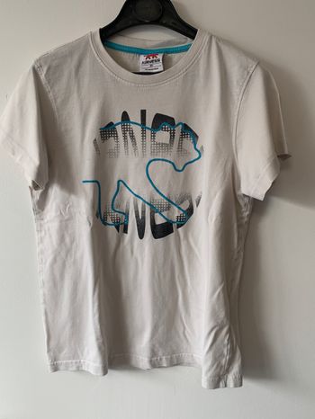 Tee shirt blanc bleu noir Airness 10 ans