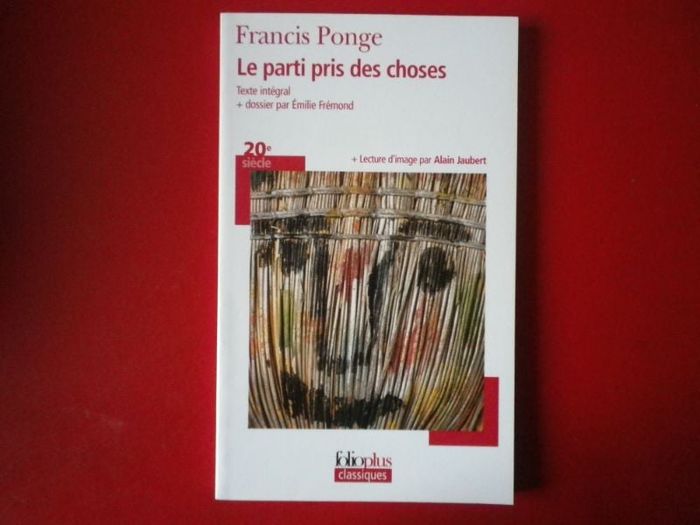 LE PARTI PRIS DES CHOSES