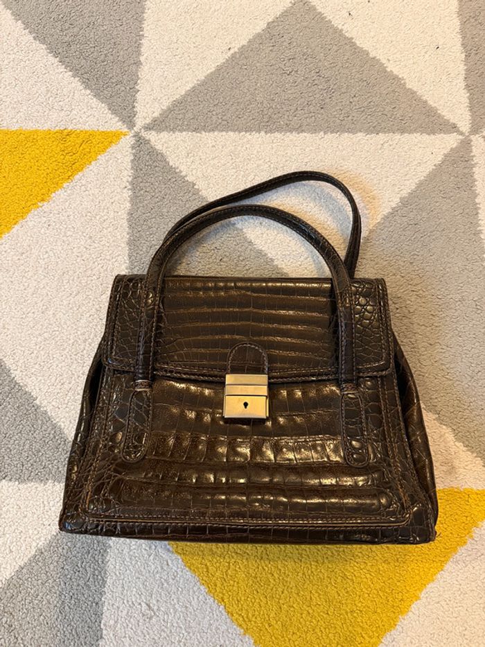Sac à main en cuir vintage