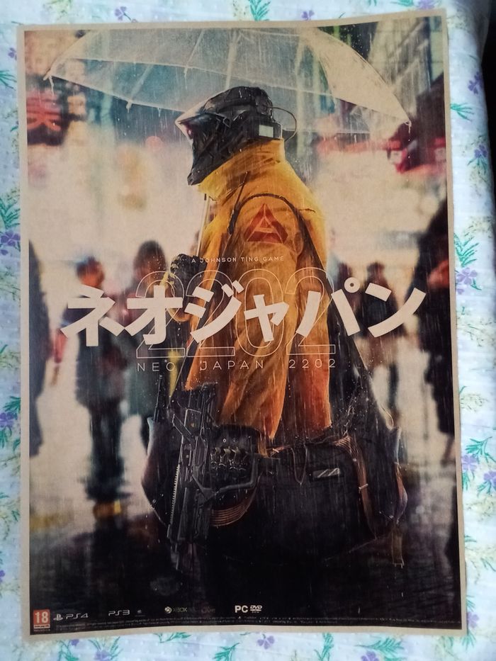 AFFICHE POSTER A3 JAPON JEU