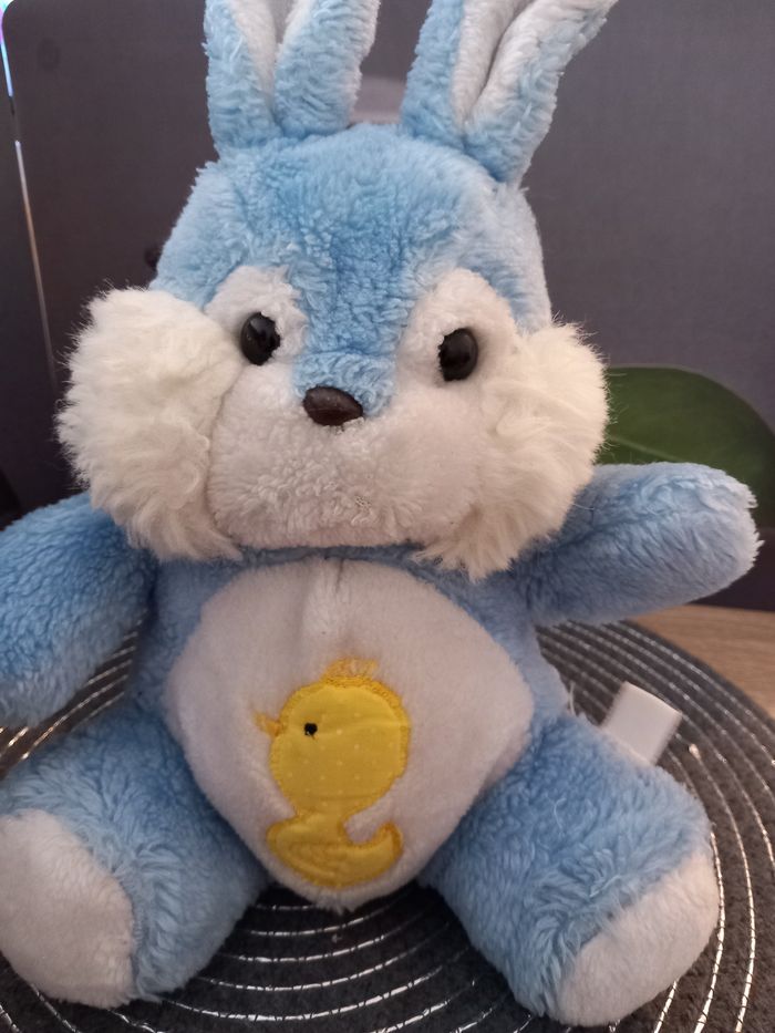 2 Peluches lapins nounours vintages 30cm - photo numéro 8