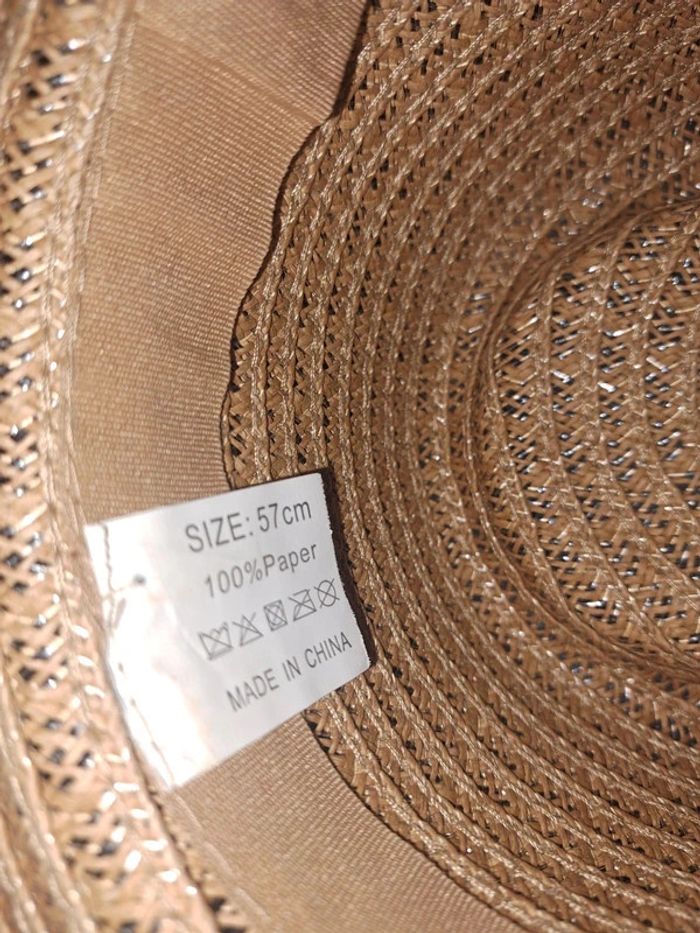 Chapeau Soleil - Bord noir (57 cm) - photo numéro 7