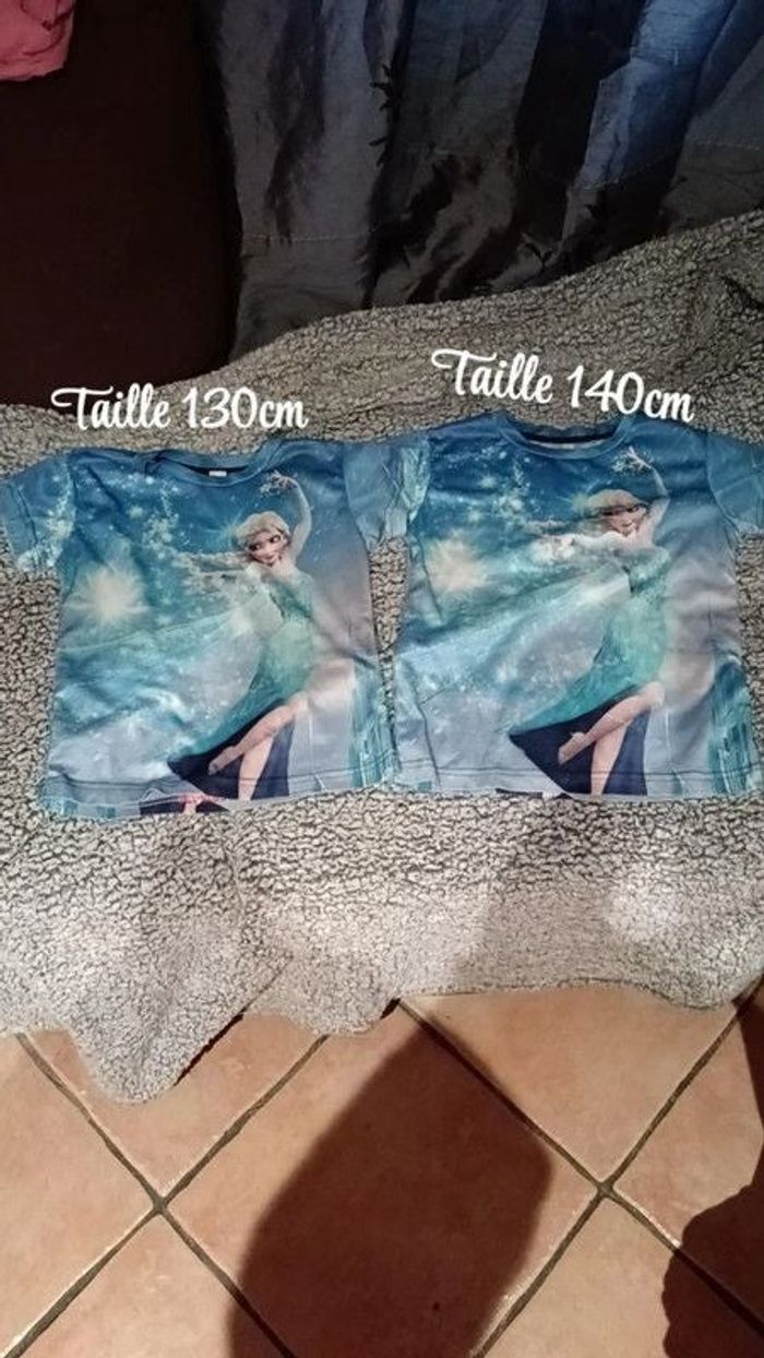 Lot de 2 t-shirt Reine des neige