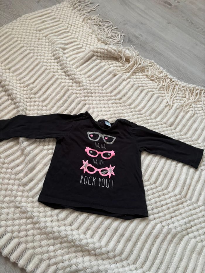 TEE shirt fille TEX 9 mois - photo numéro 4