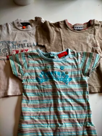 3 tee-shirts manches courtes garçon 6 mois