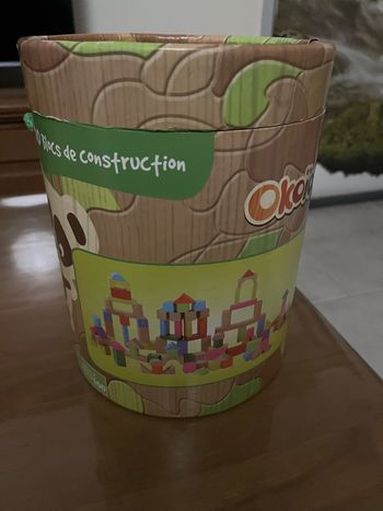 Baril de 97  pièces de construction en bois Okoïa 18 mois