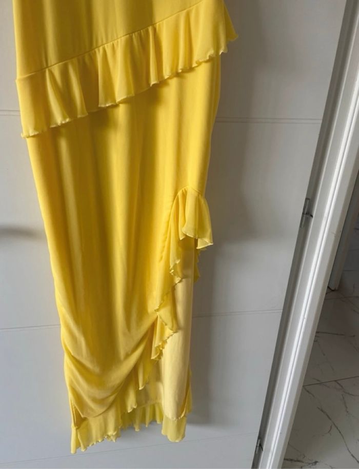 Robe jaune longue taille L - photo numéro 3