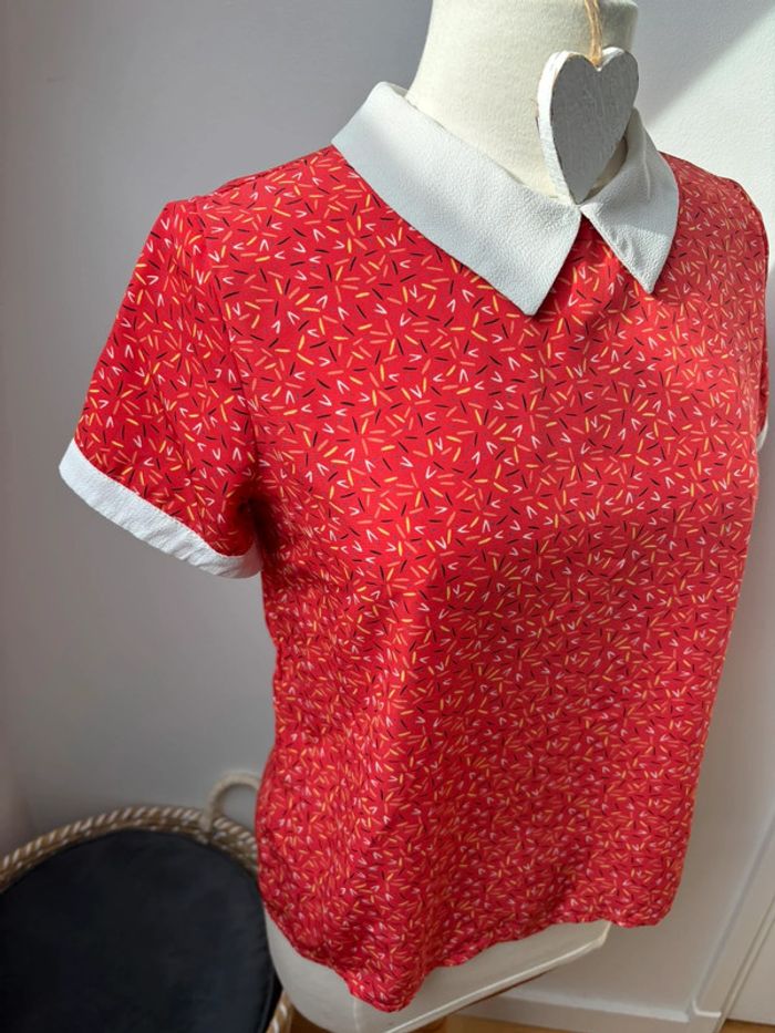Blouse col Claudine - Rue des Abbesses - T38 - photo numéro 4