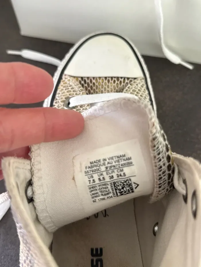 Magnifiques baskets hautes imprimé python 38 - photo numéro 7