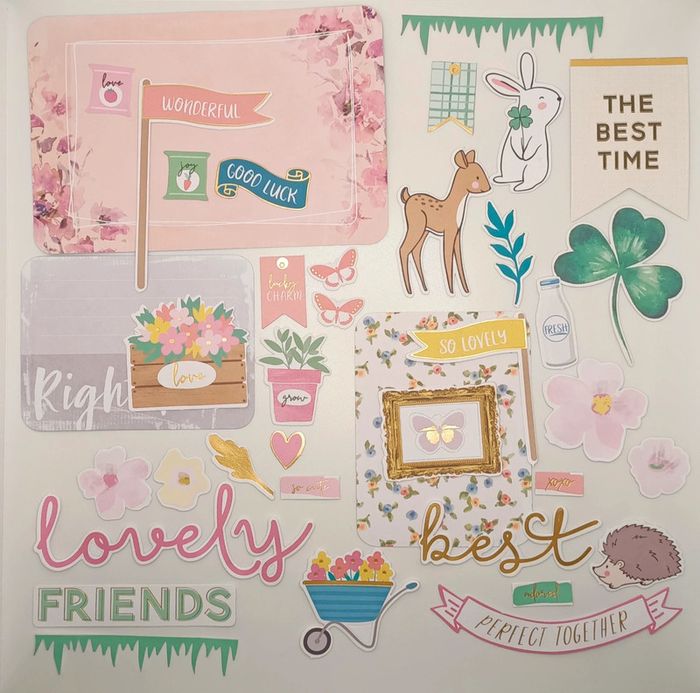 Scrapbooking die cuts cartes project life