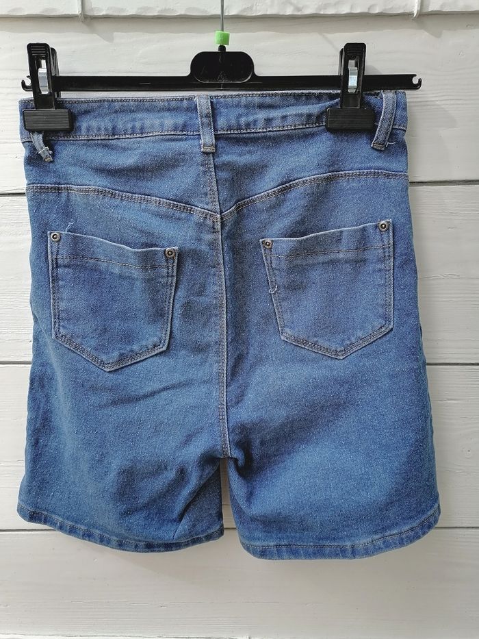 Bermuda en jean short long bleu Boohoo taille 8 soit taille 36 - photo numéro 4
