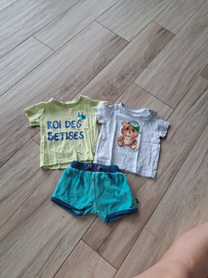 Lot 2 tee shirt 1 short